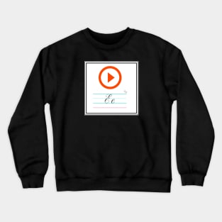 Easy Queer Alphabet Card Crewneck Sweatshirt